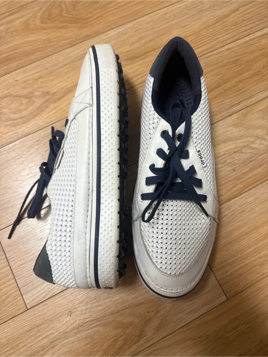 Crocs Golf Shoes White Blue Size 12 - photo 2