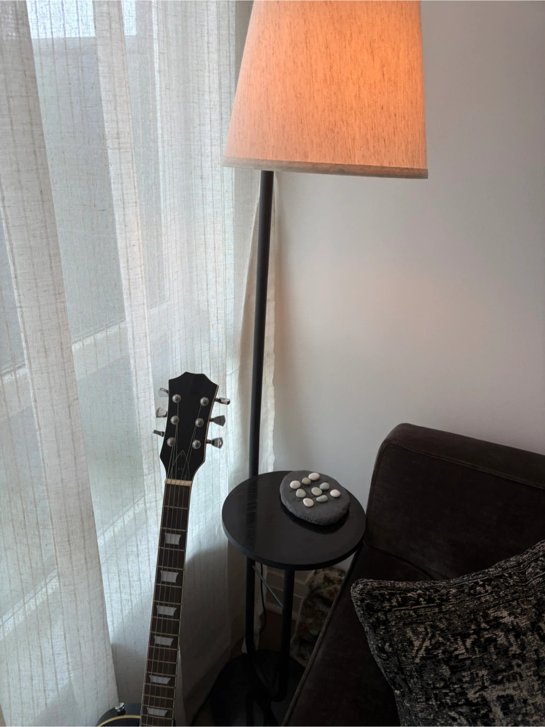 Floor Lamp with Table and Marble Base - photo 2