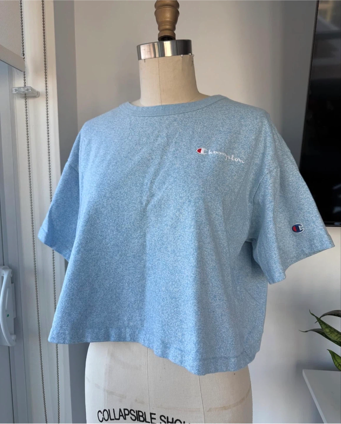 Champion Cropped T-Shirt - Size Large