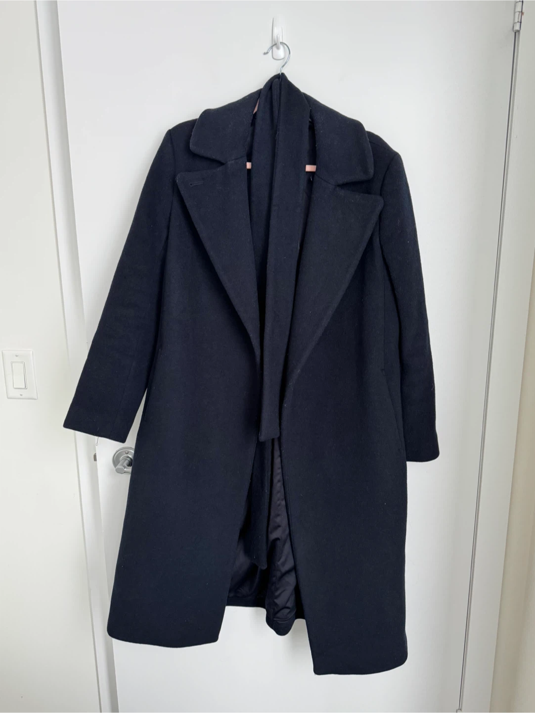 Club Monaco Navy Blue Wool Coat