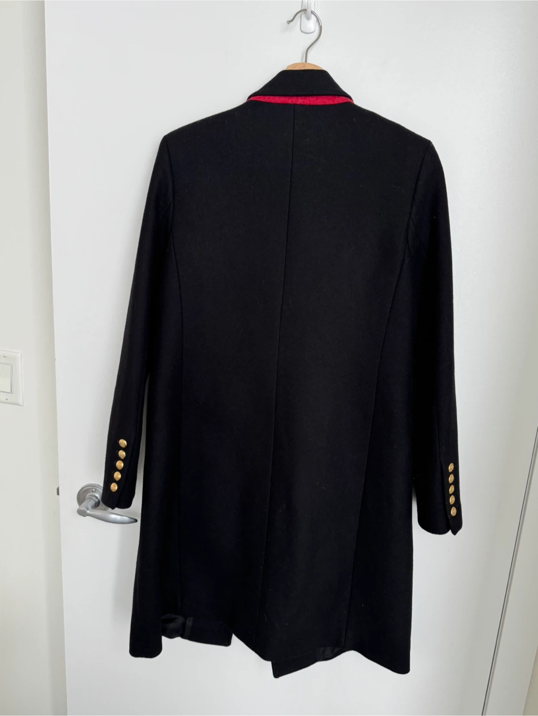Zara Black Wool Blend Coat - M - photo 2