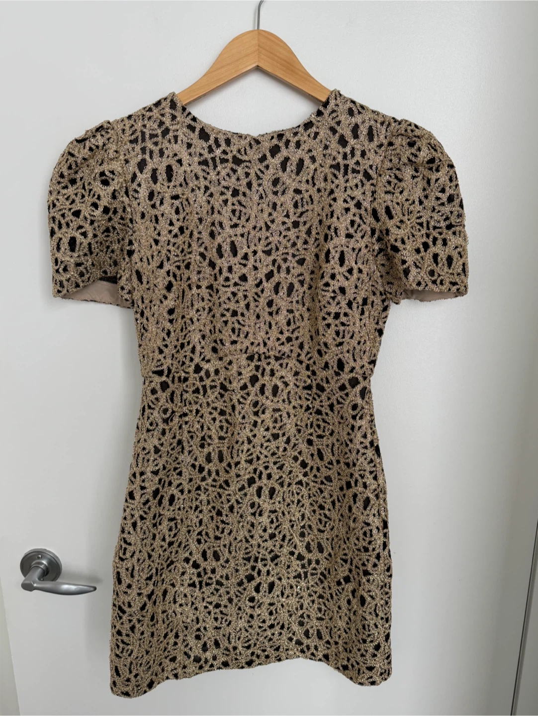 Marciano Gold and Black Dress - Size 10