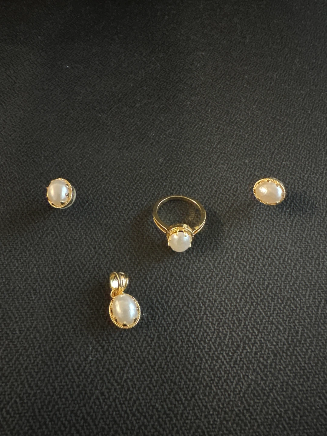 Gold Plated Necklace, Ring, Pendant  & Ear Ring Set - photo 2