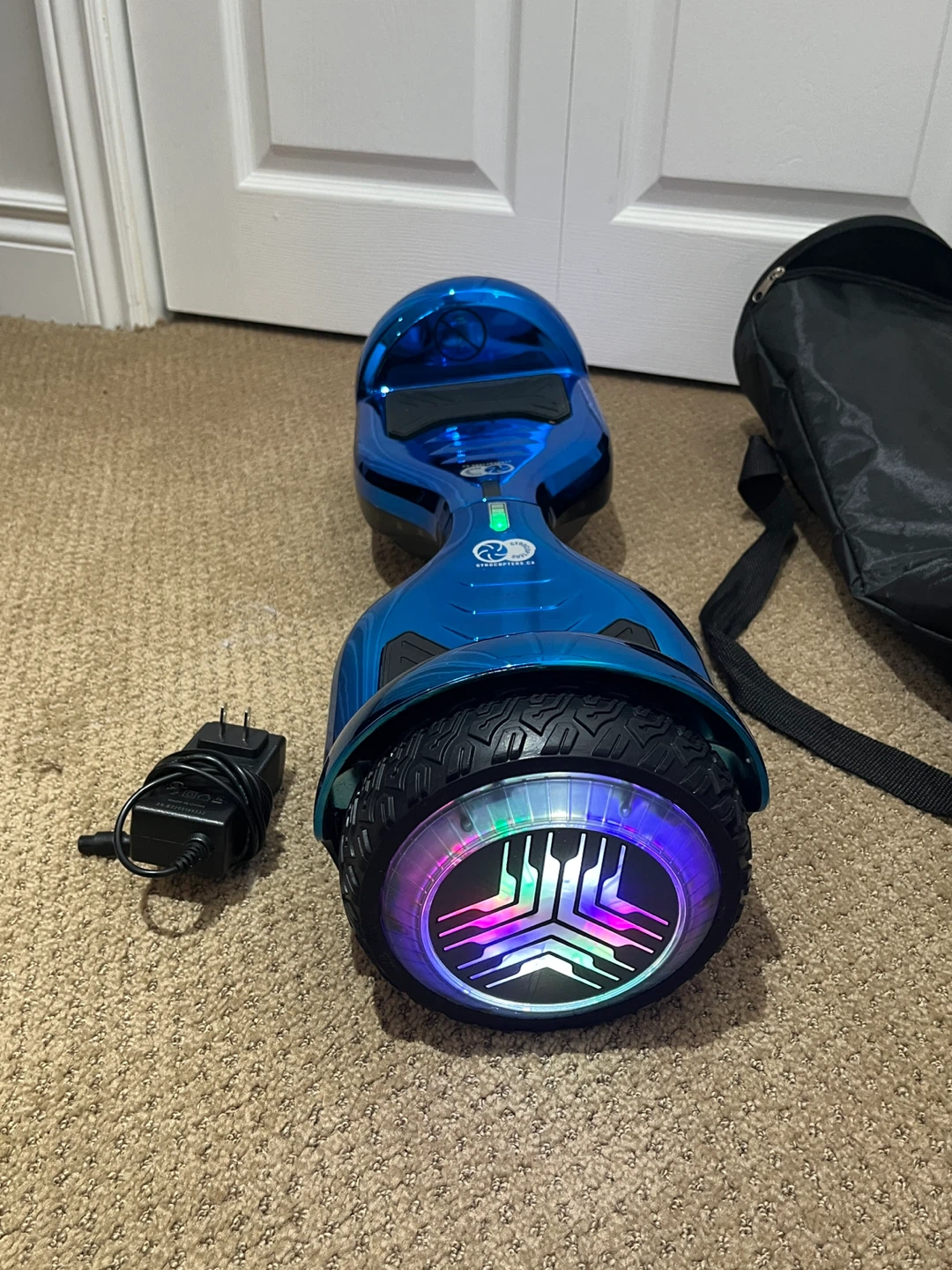 Blue Gyrocopters Hoverboard with Carrying Bag and Charger
