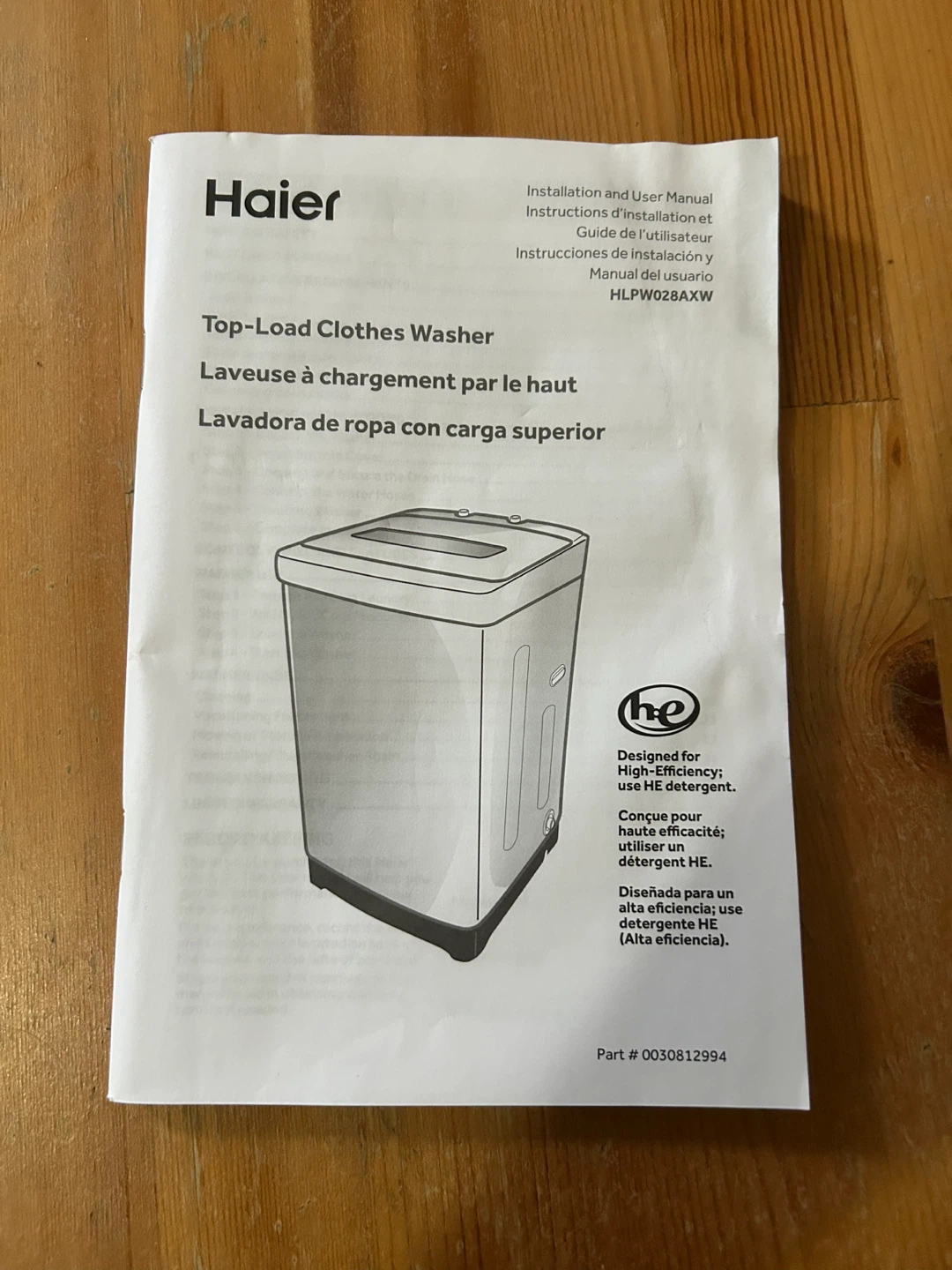 Haier Top-Load Clothes Washer - photo 2