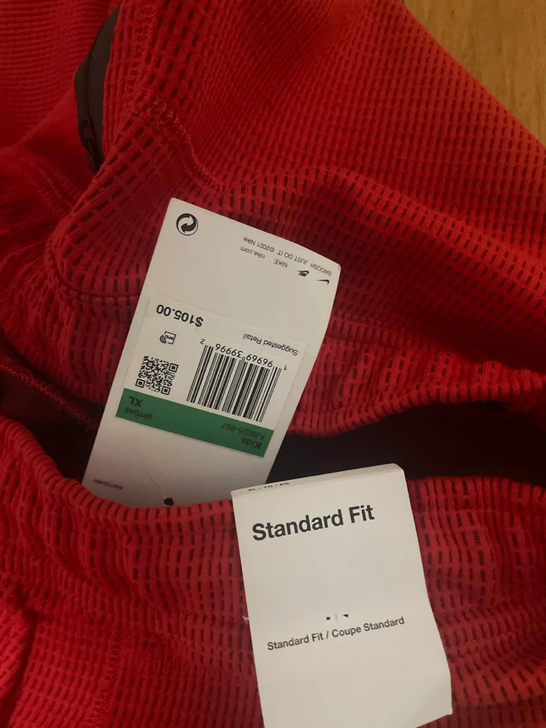 Nike Red Tech Fleece Joggers Pants Kids XL - photo 5