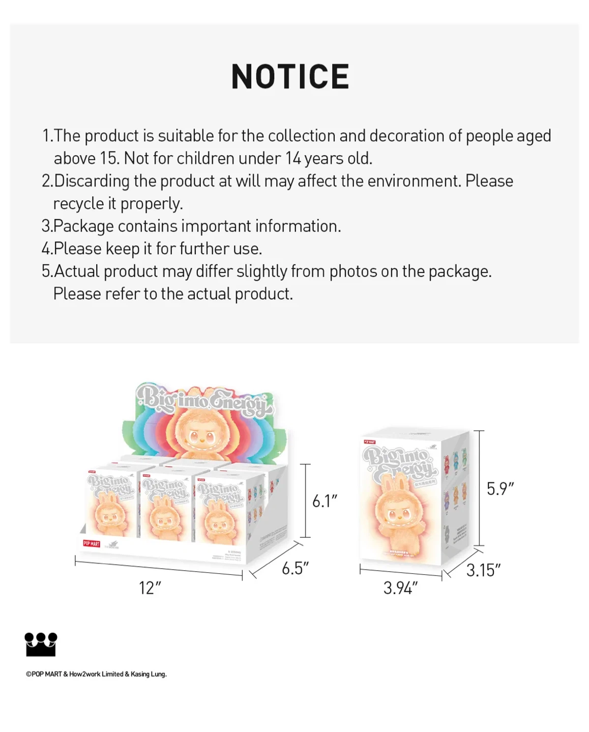 POP MART The Monsters Big into Energy Series Vinyl Plush - photo 4