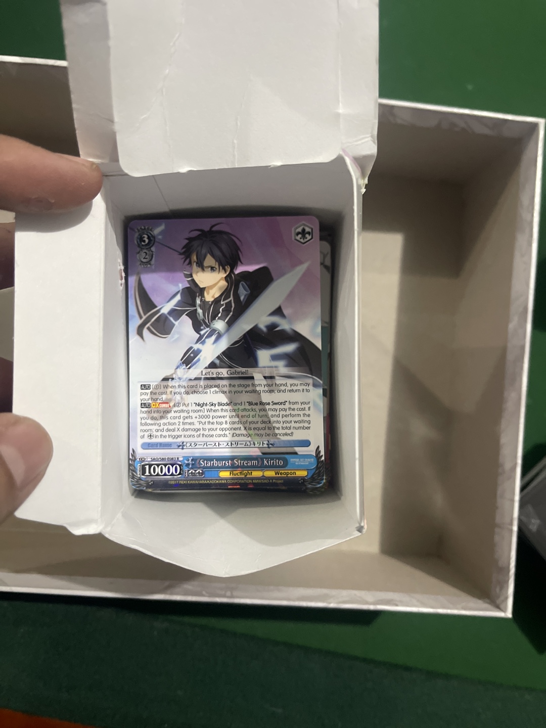 Alicization War of Underworld Weiss Schwarz Booster Pack
