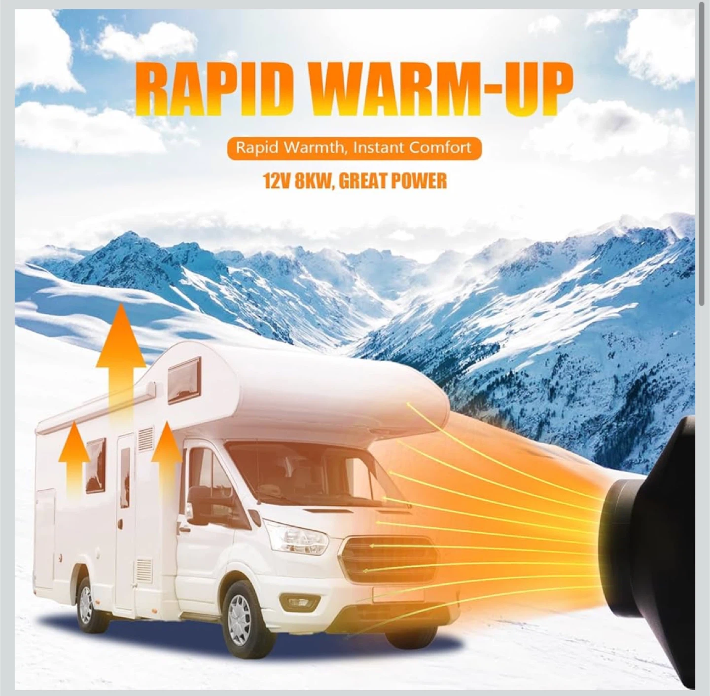 WAYSKA Diesel Heater 12V, 15L Tank, Diesel Air Heater