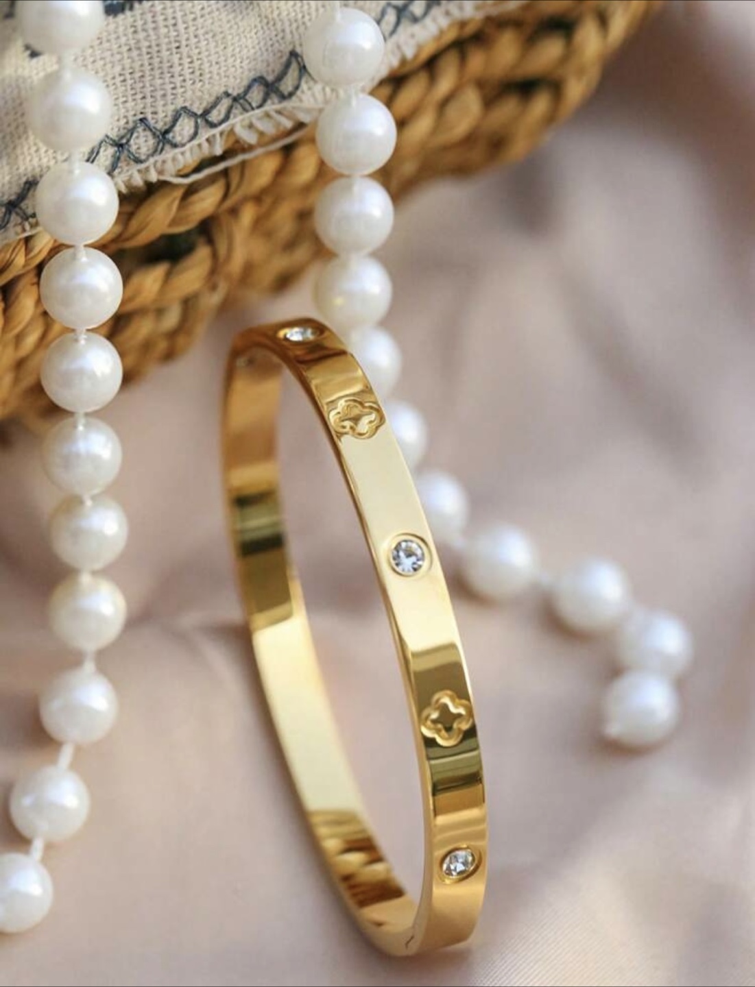 Gold Bangle Bracelet 🤎✨