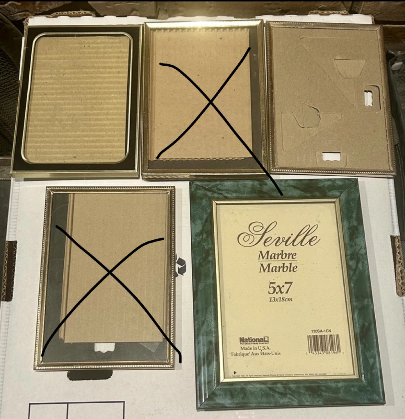 3 Picture Frames - 5x7