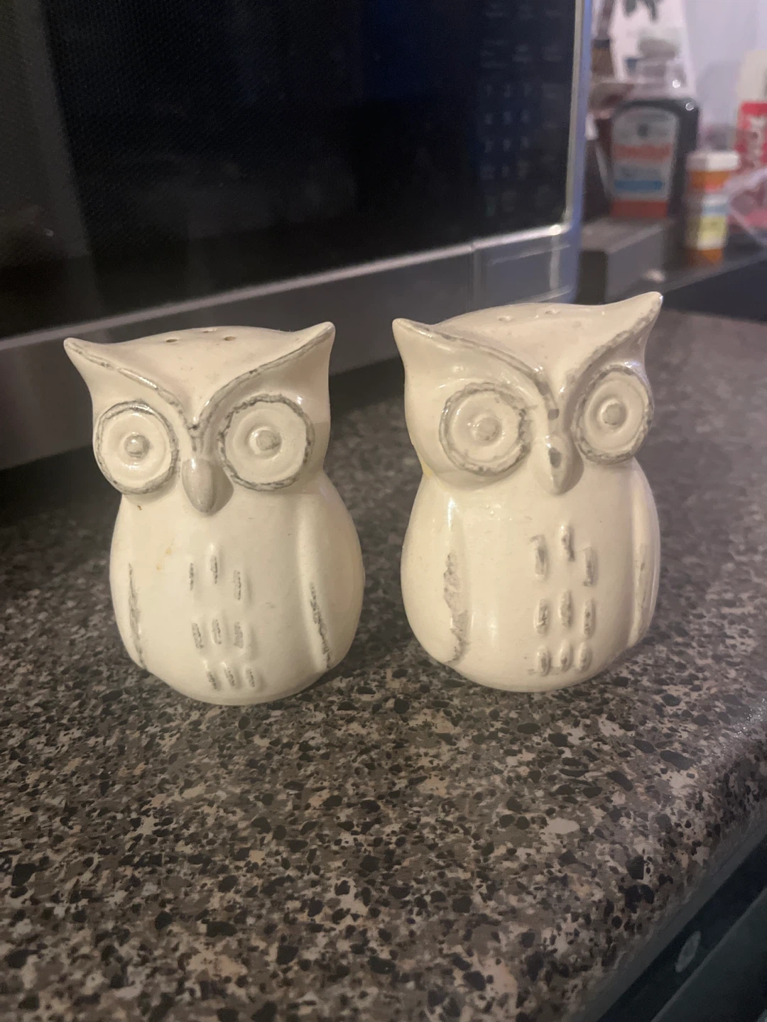 Ceramic Owl Salt and Pepper Shakers
