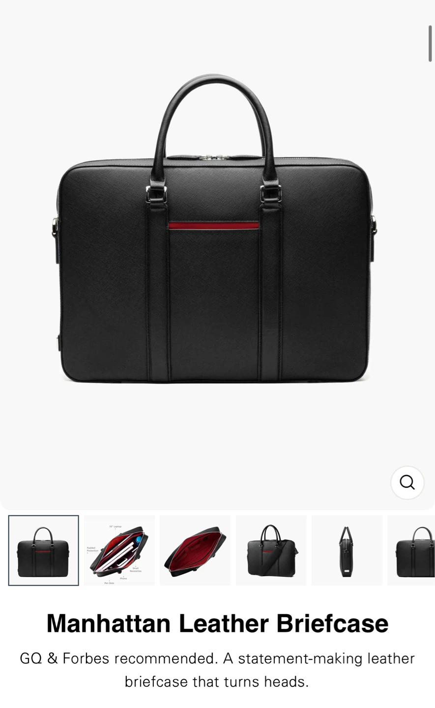 Maverick & Co. Manhattan Leather Briefcase