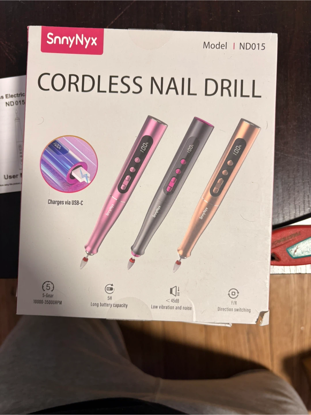 SnnyNyx Cordless Nail Drill ND015
