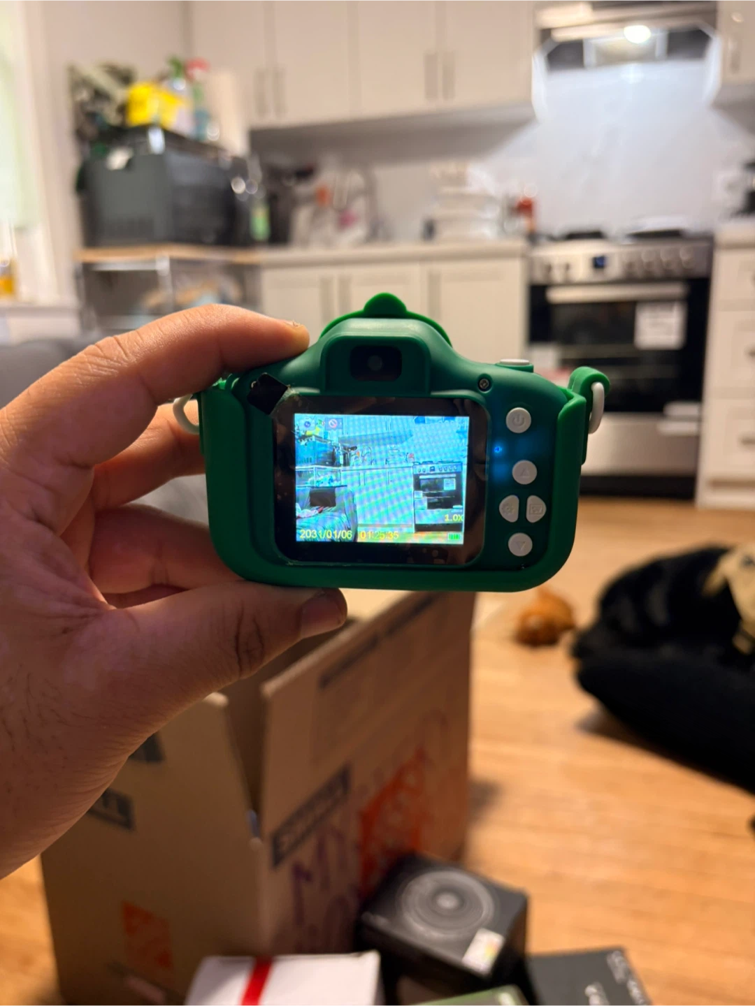 Green Dinosaur Kids Camera - photo 4
