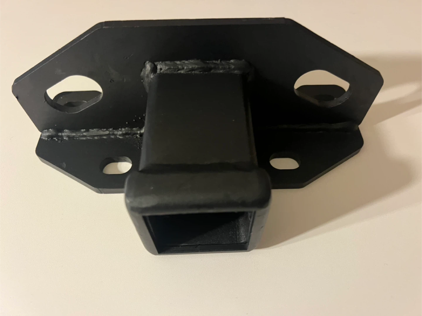 Black Metal Hitch Receiver Mount