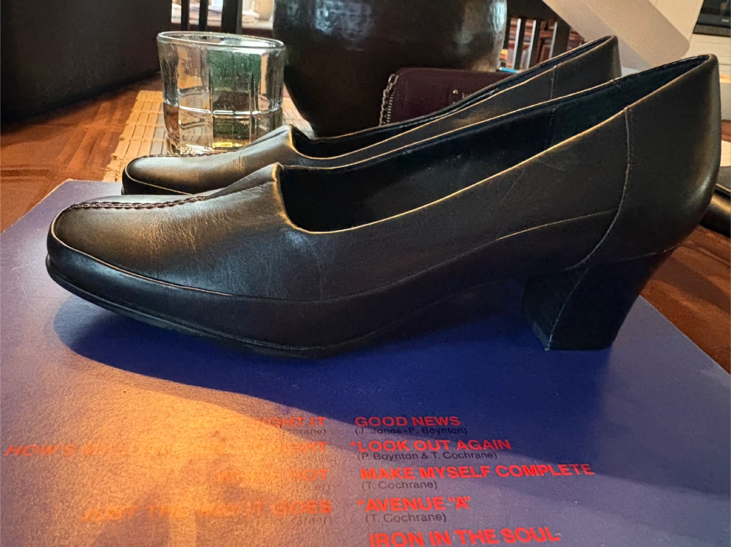 Rockport Black Leather Block Heel Shoes - Women's Size 7M - photo 2