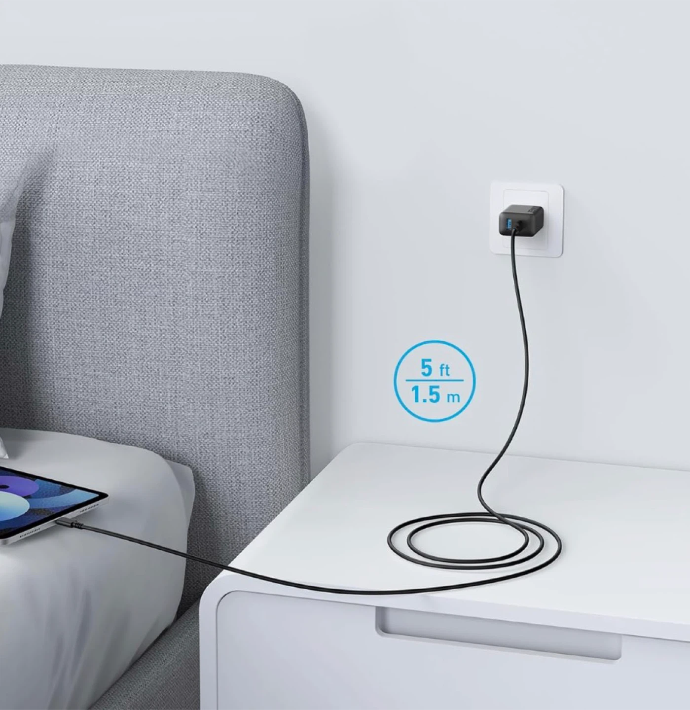 ANKER USB C CHARGING BLOCK AND CORD