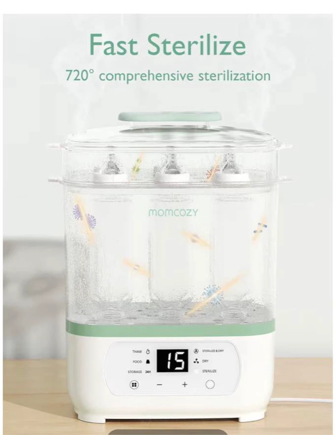 Momcozy Bottle Sterilizer and Dryer - photo 2