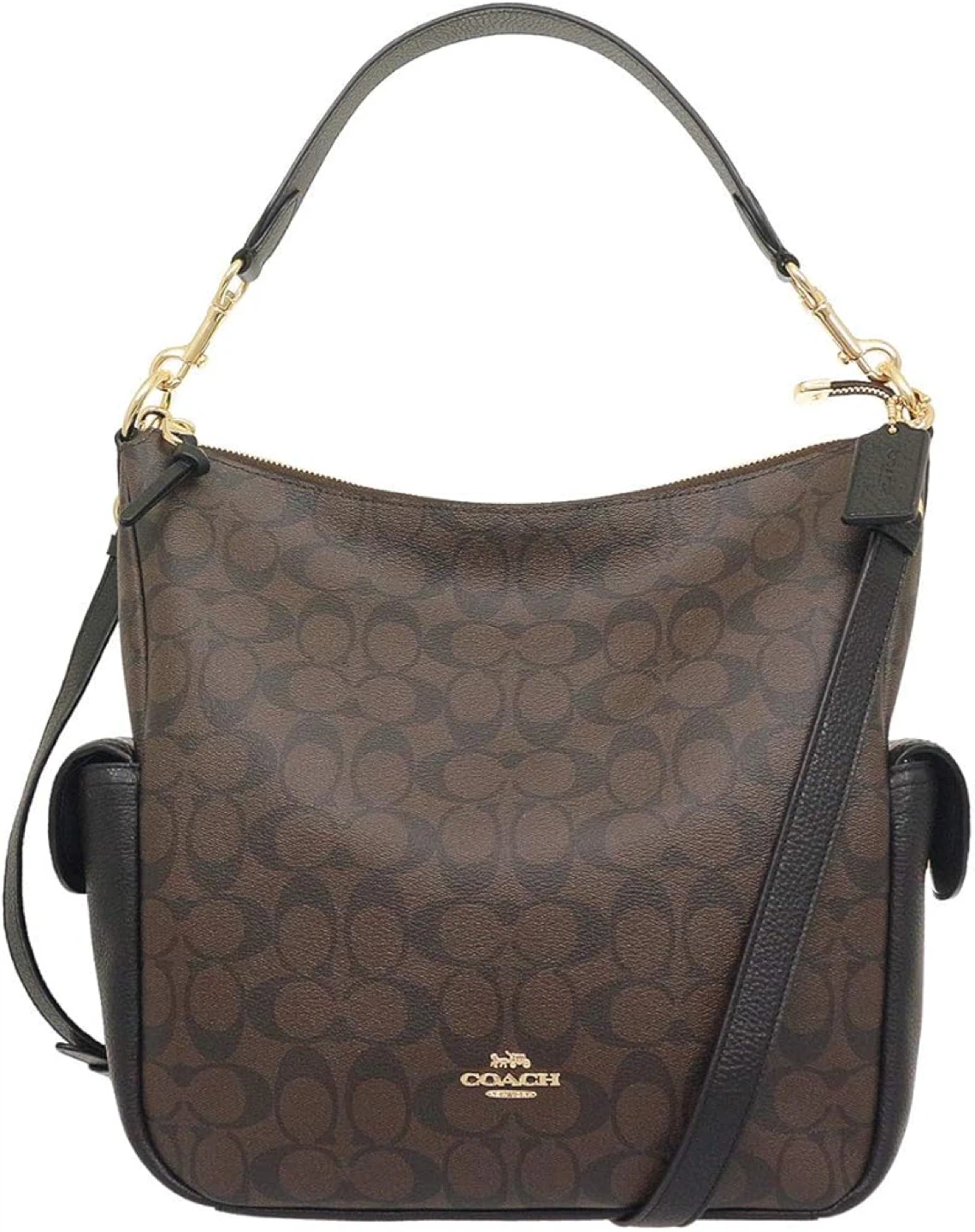 Coach Pennie Convertible Shoulder Handbag Brown/Black