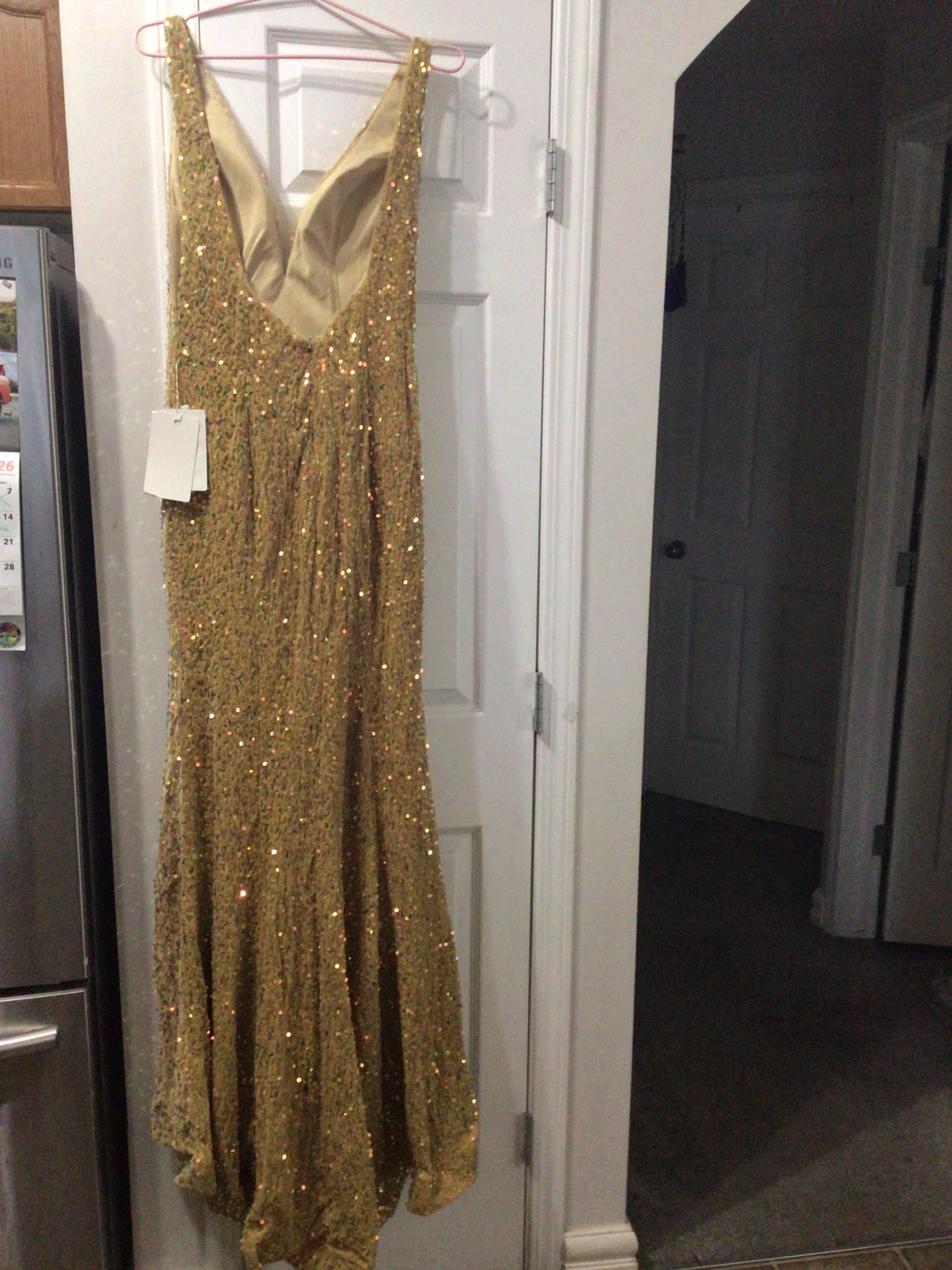 Sequin Maxi Dress - Gold - photo 2