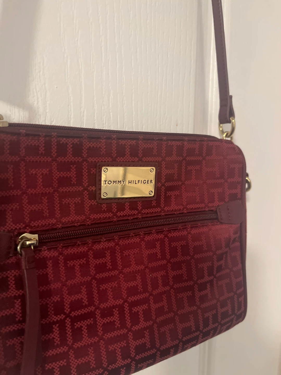 Tommy Hilfiger Red Monogram Crossbody Bag - photo 2