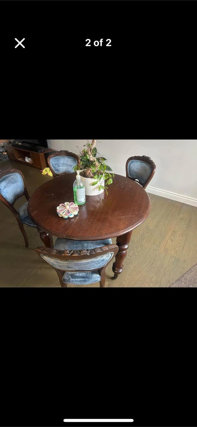 Sofa and dining table with 4 chairs - photo 2