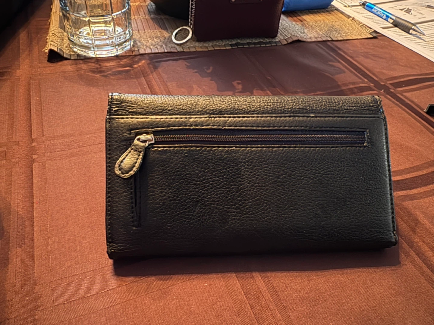 Vittorio Italy Black Leather Clutch Wallet - photo 3