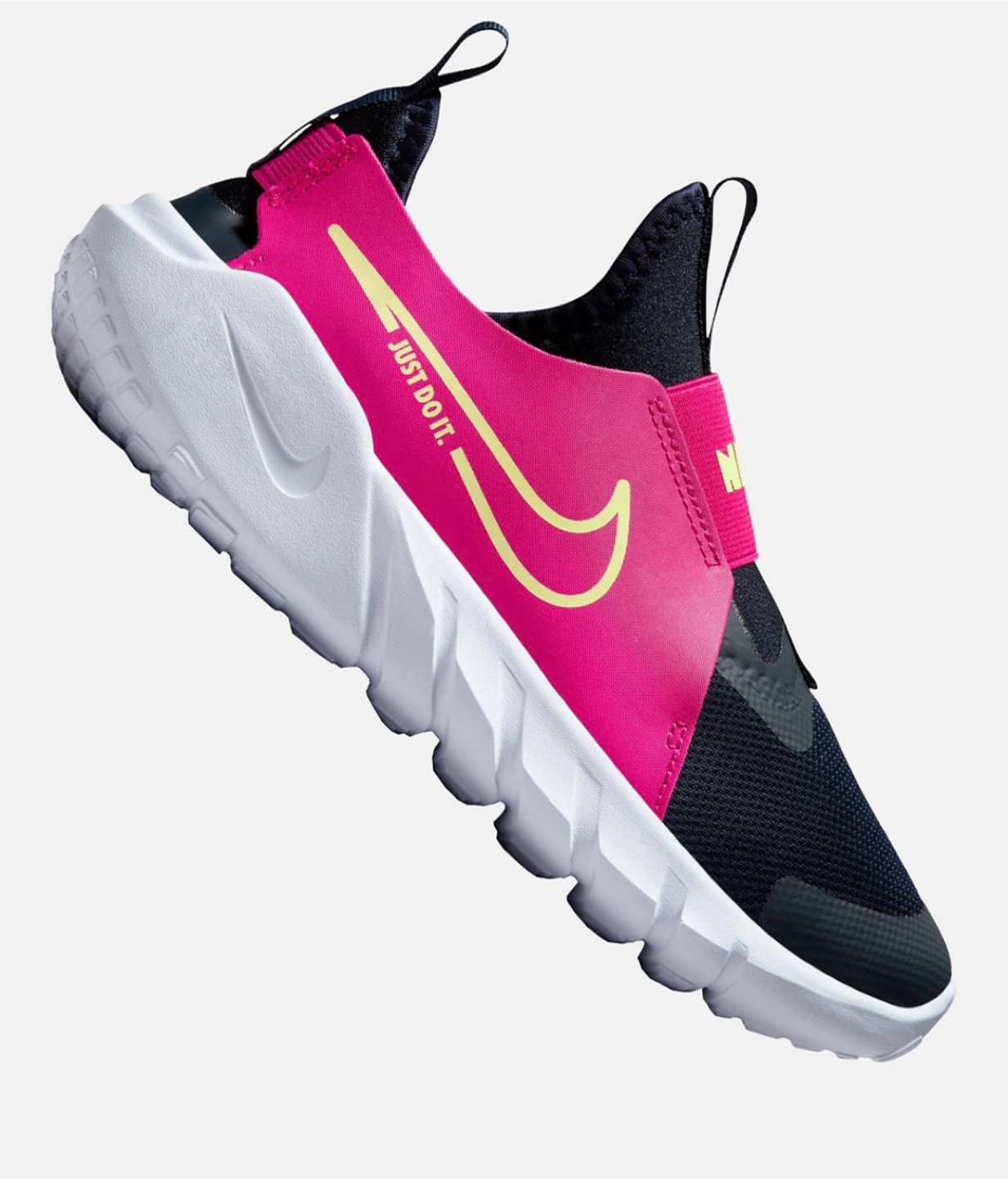Nike Kids Pink and Navy Slip-On Athletic Shoes