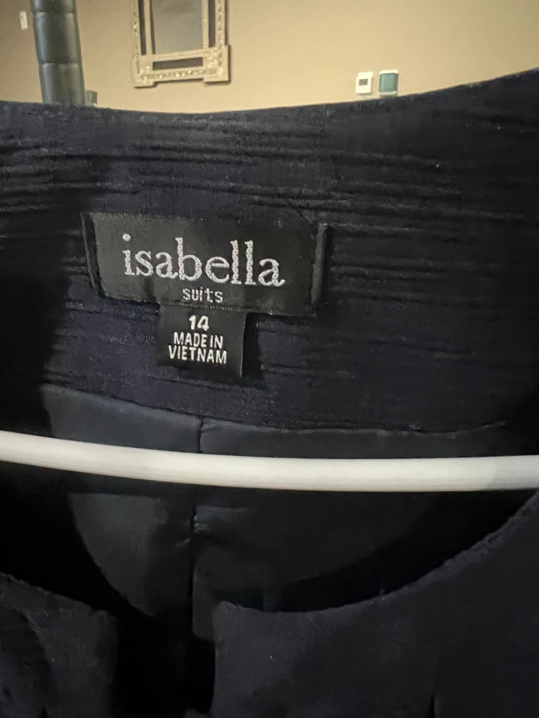 Isabella Suits Navy Blue Blazer and Skirt Set - Size 14 - photo 4