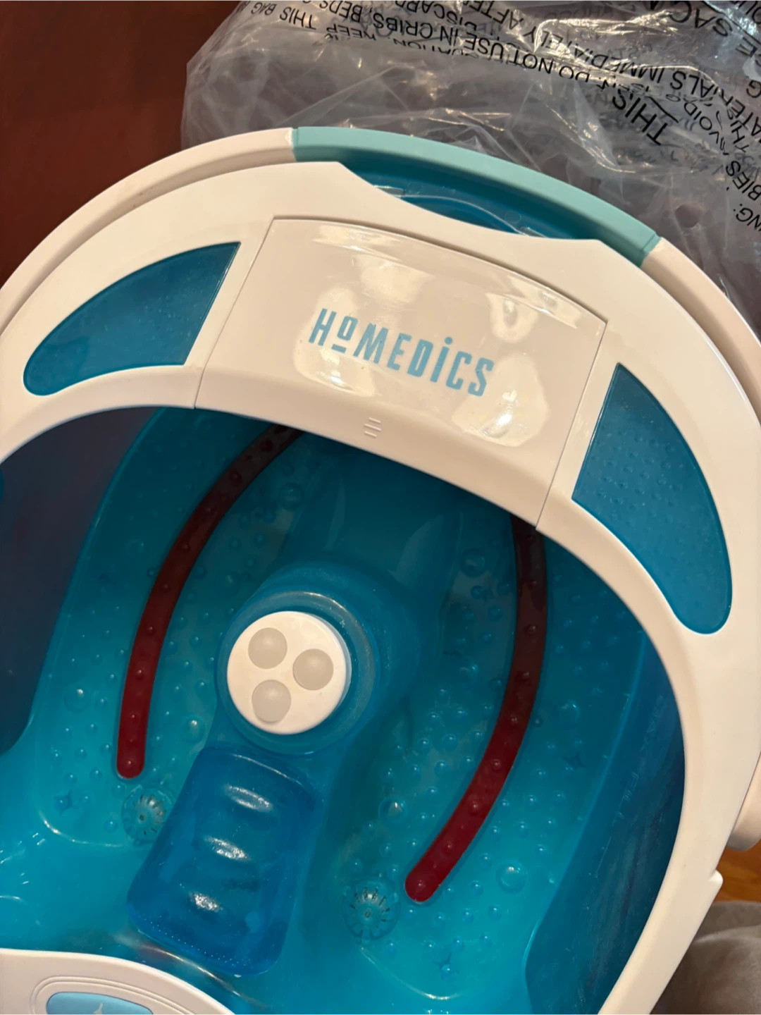HoMedics Shower Bliss Foot Spa with Heat Boost - photo 2