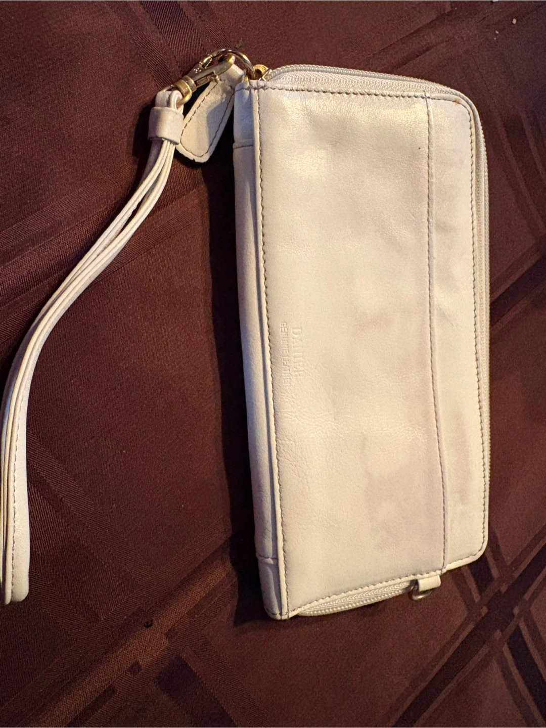 Danier Leather Genuine Leather Wristlet Wallet - White