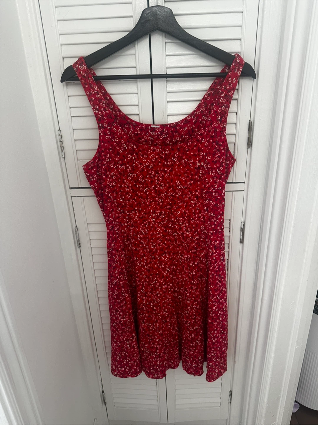 Red Floral Mini Dress