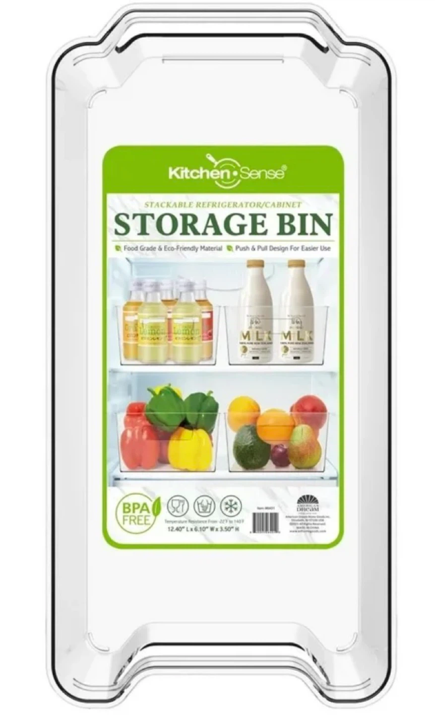 Kitchen Sense Stackable Storage Bin – Set of 2 - photo 2