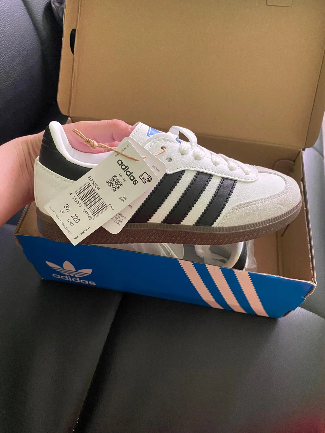 Adidas Samba OG Sneakers White Black Size 5 - photo 2