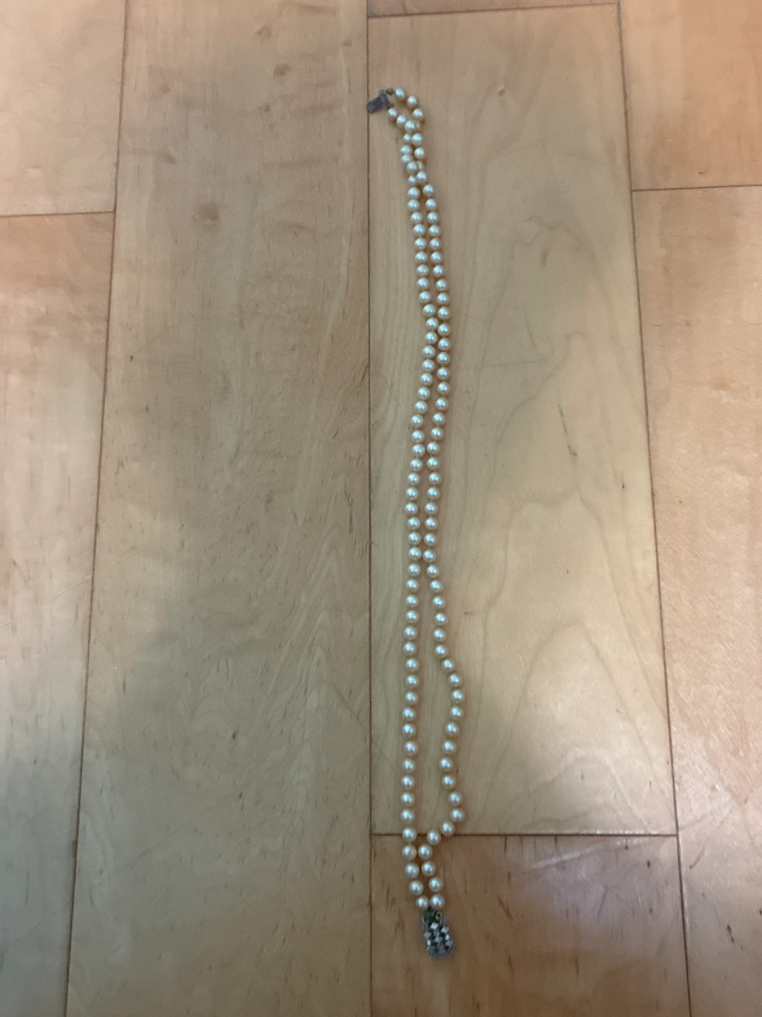 Akoya Pearl Necklace with Rhinestone Clasp - photo 3