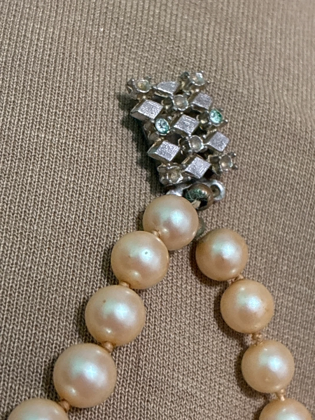 Akoya Pearl Necklace with Rhinestone Clasp - photo 4