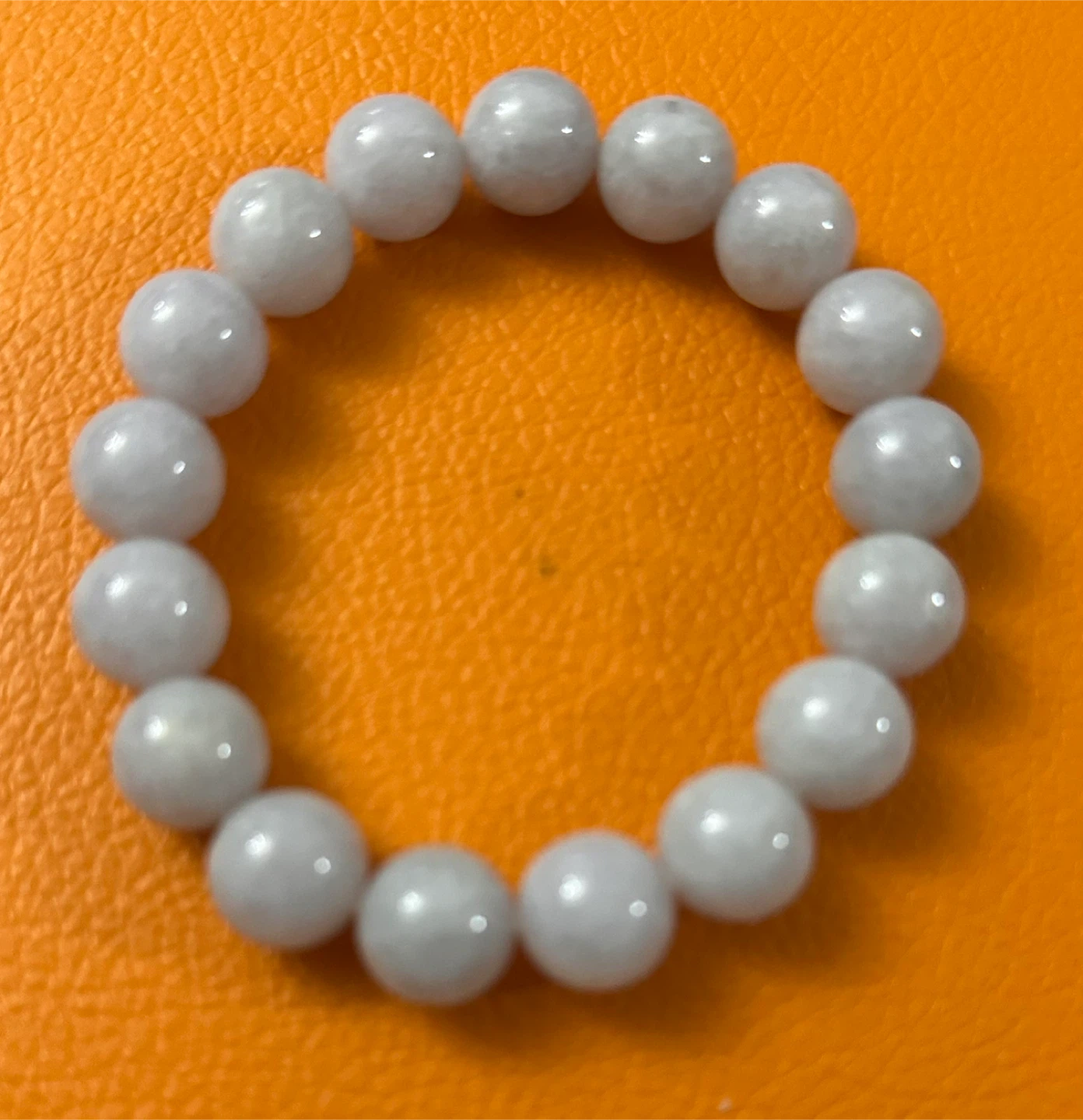 Jade Burmese Light Purple Beaded Bracelet