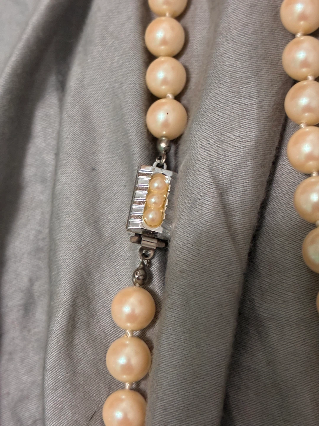 Akoya Pearl Necklace with Silver Clasp - photo 2