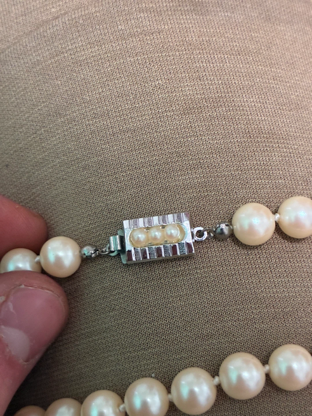Akoya Pearl Necklace with Silver Clasp - photo 4