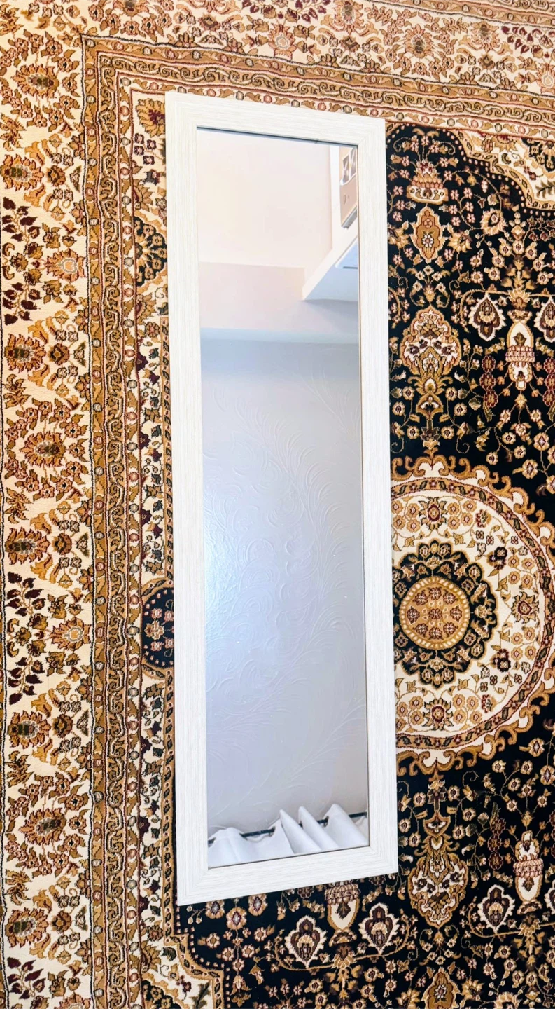 Full Length Mirror with White Frame