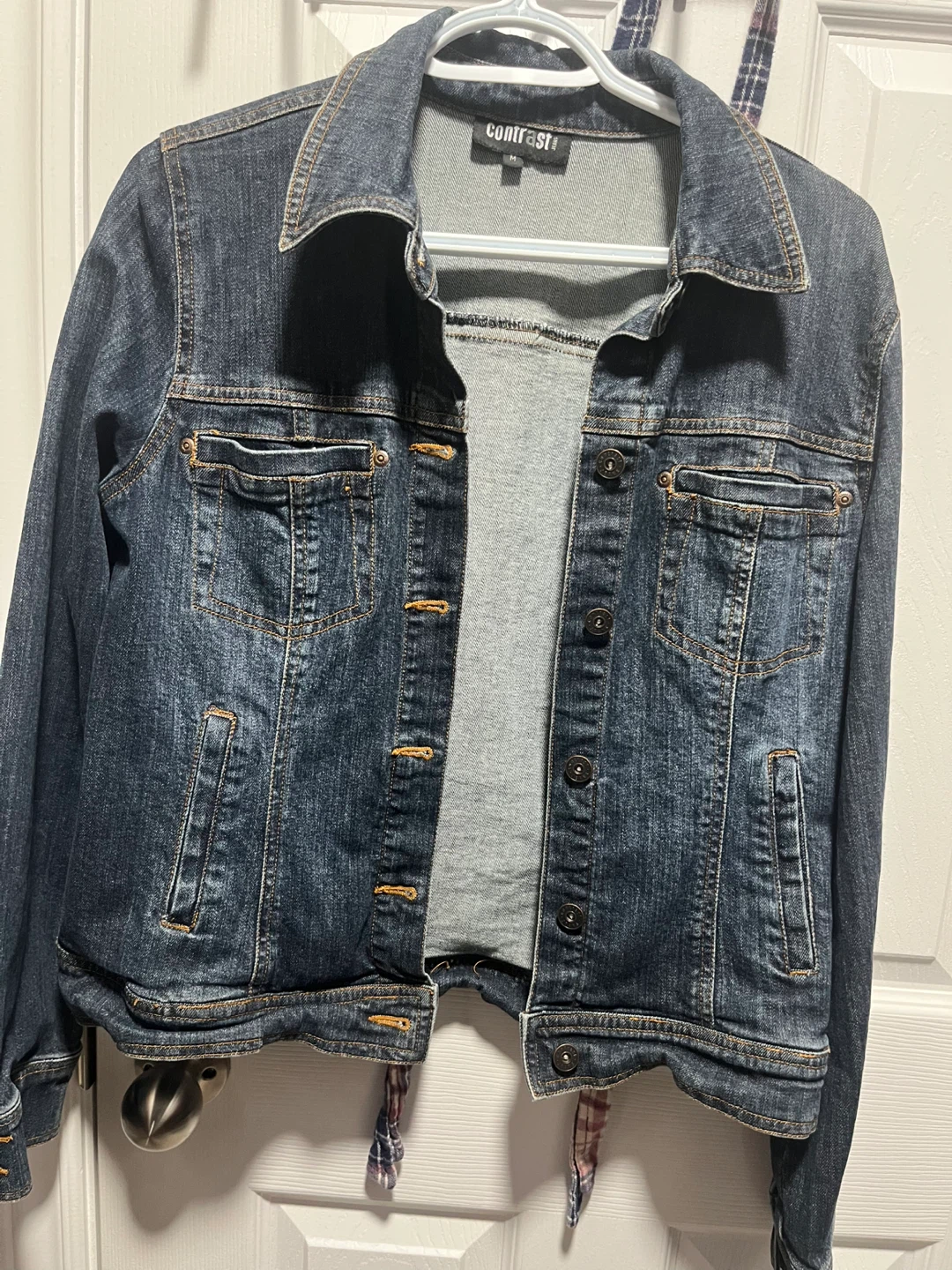 Contrast Denim Jacket - Medium