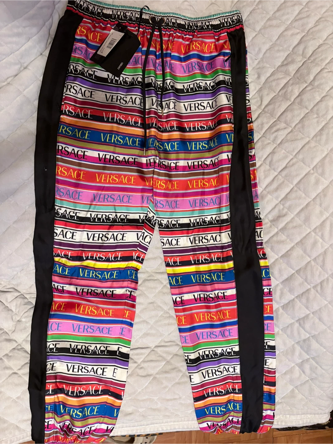 Versace Multicolor Logo Track Pants