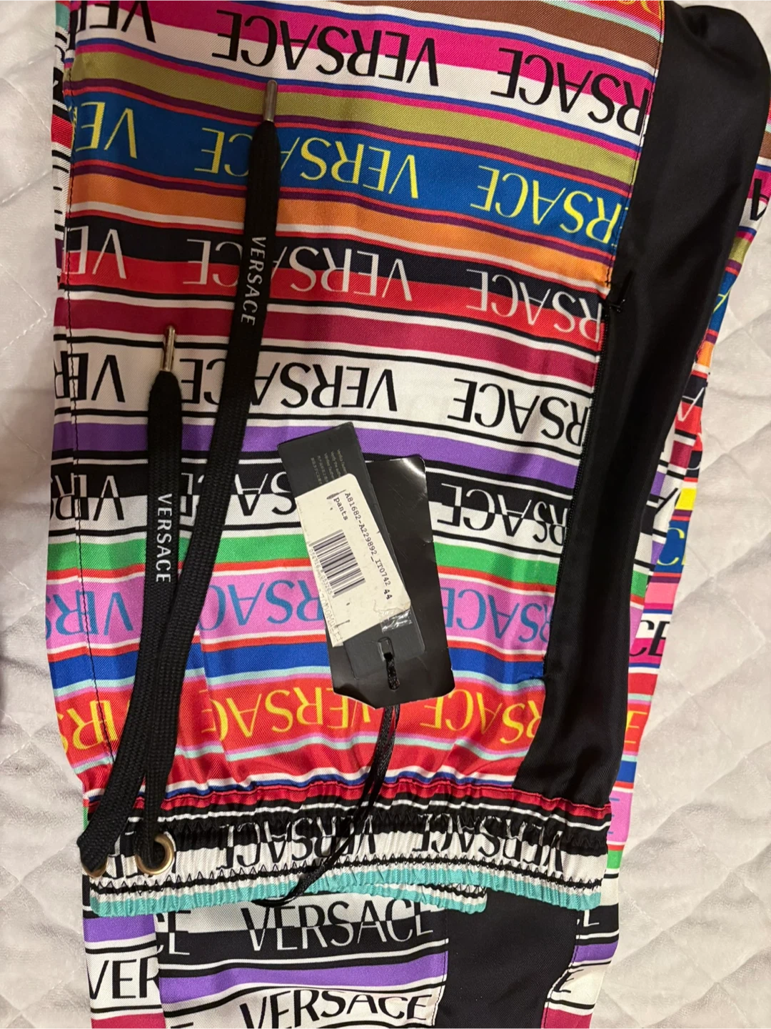 Versace Multicolor Logo Track Pants - photo 4
