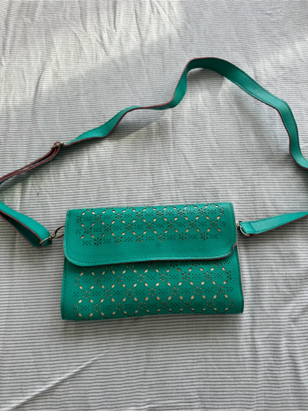 Faux Leather Crossbody Bag