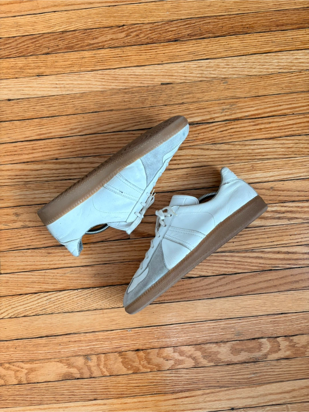 Vintage German Army Trainers (White)