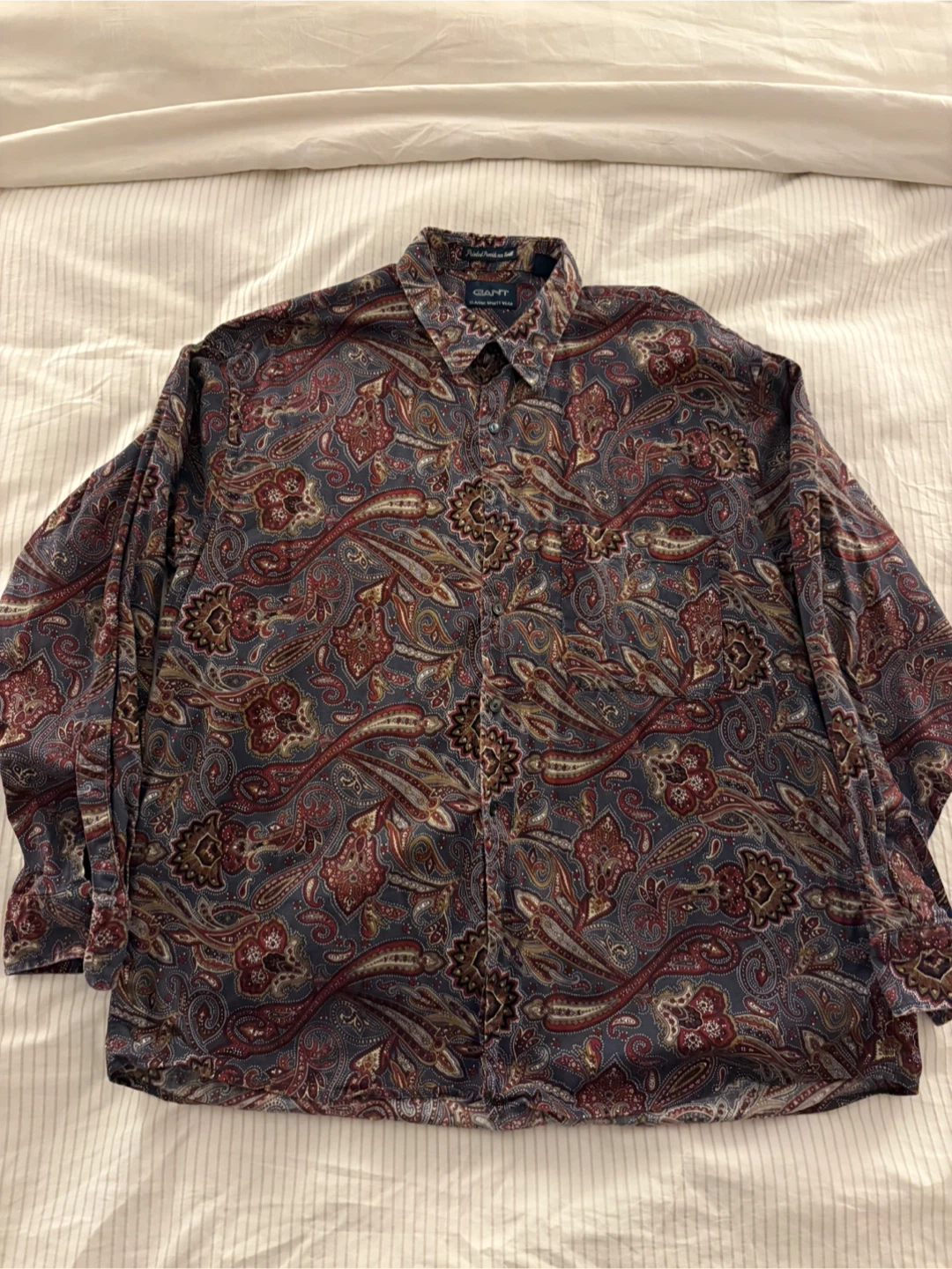 GANT Classic Sports Wear Printed Providence Twill Shirt XL