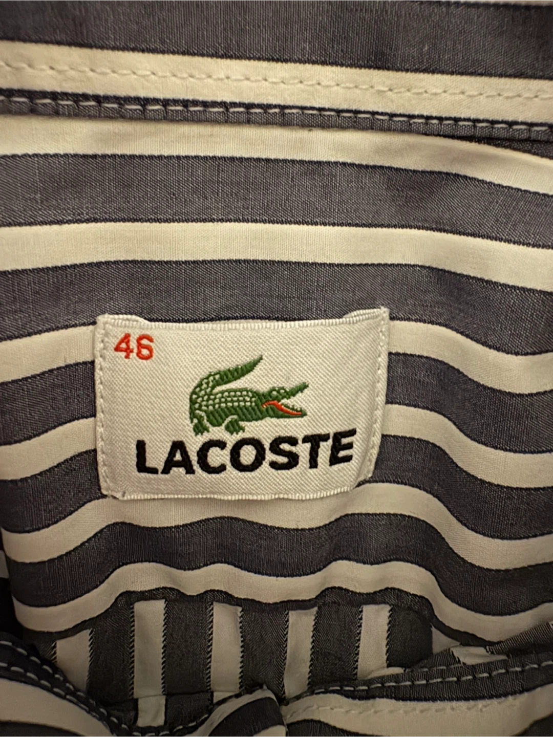 Lacoste Striped Button-Up Shirt - photo 3