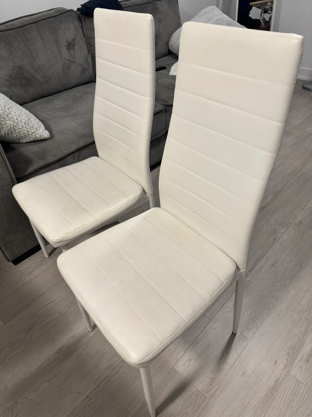Set of 4 White Dining Chairs 🥕 - photo 5