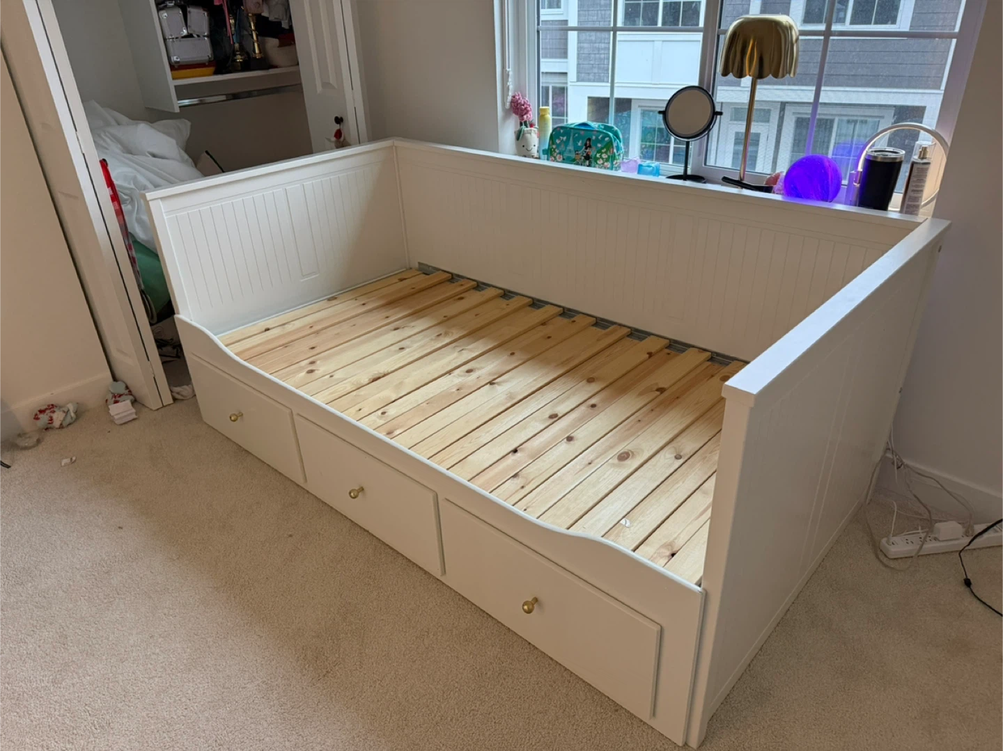 IKEA HEMNES Daybed Frame with 3 Drawers, White, Twin - photo 2